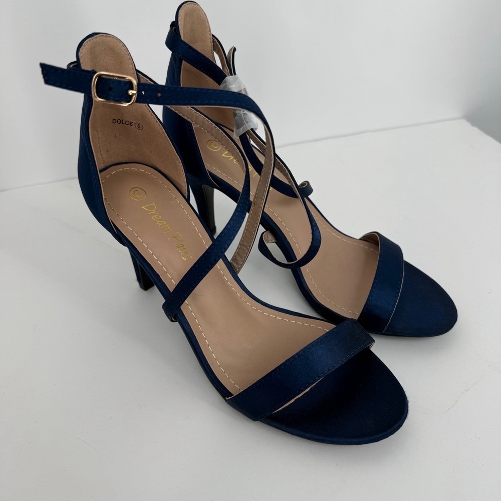 DREAM PAIRS Women's Dolce Fashion Stilettos Open Toe Pump Heel Sandals Size 6